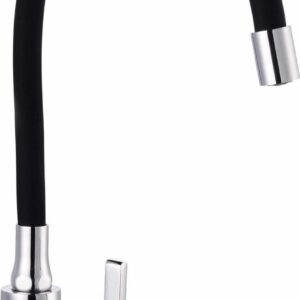 Monomando Lavaplato Cuello Flexible Negro