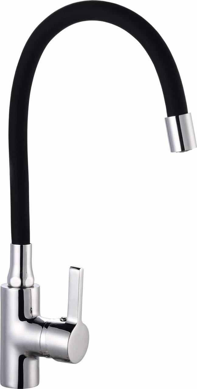 Monomando Lavaplato Cuello Flexible Negro