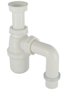 Sifón 1.1/4 Plástico con Codo SalidaSifón 1.1/4 Plástico con Codo Salida