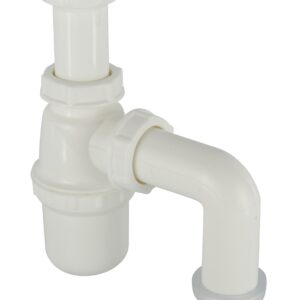 Sifón 1.1/4 Plástico con Codo SalidaSifón 1.1/4 Plástico con Codo Salida