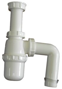 Sifón 1.1/4 Plástico c/Codo Salida -Caja