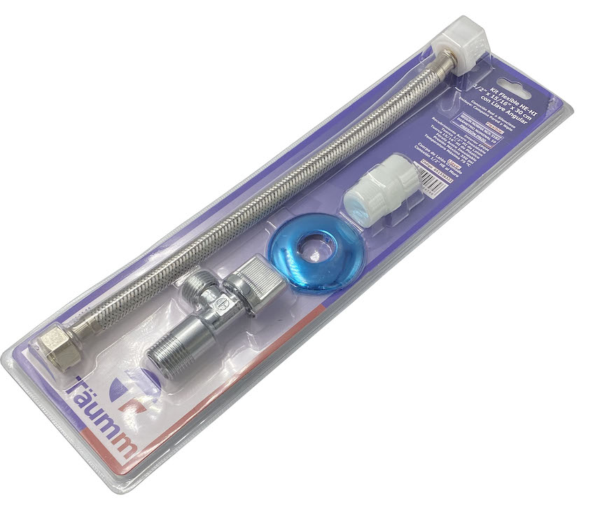 Flex. 35 cm HI-HI 1/2" x 7/8" c/ Llave Angular