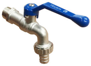Llave de Bola para Jardín/Lavadero 1/2" AZUL