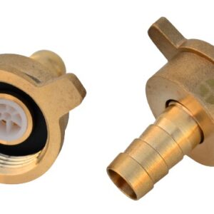 Conector Manguera 1/2" p/Llave Jardín 3/4" - Latón