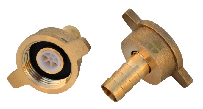Conector Manguera 1/2" p/Llave Jardín 3/4" - Latón
