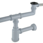Imagen 1 de Set Desagüe Plást. 1.1/2" Borde Crom.c/Sifón y Tubo Rebalse - Doble
